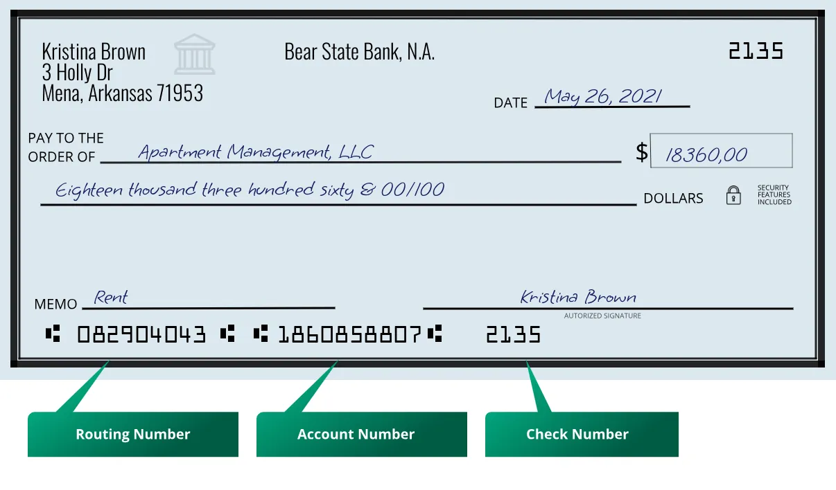 082904043 routing number on a paper check