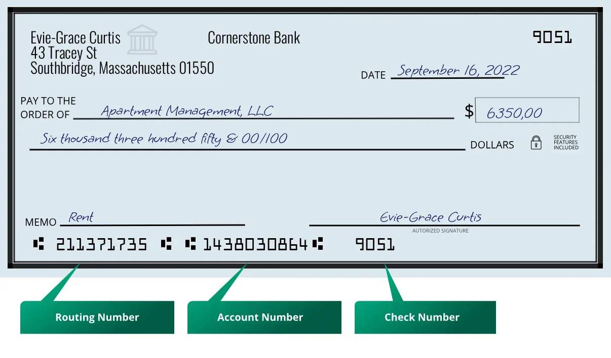 211371735 routing number on a paper check