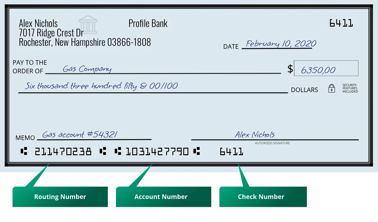 211470238 routing number Profile Bank Rochester