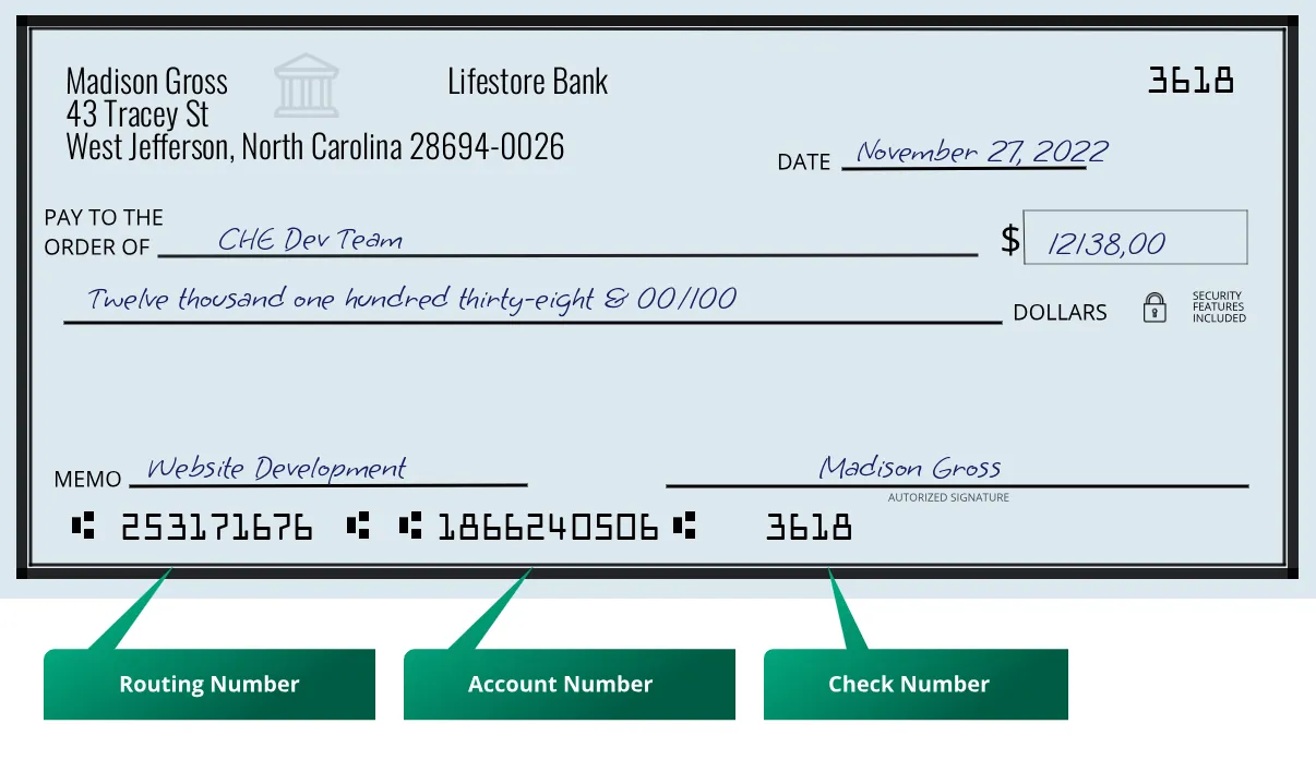 253171676 routing number Lifestore Bank West Jefferson